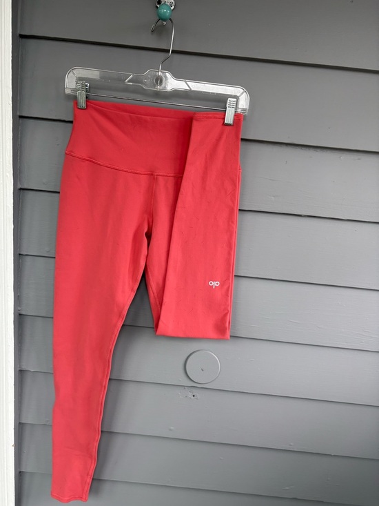 ALO Yoga Pants - ALO Yoga Coral Pink High-Rise Leggings